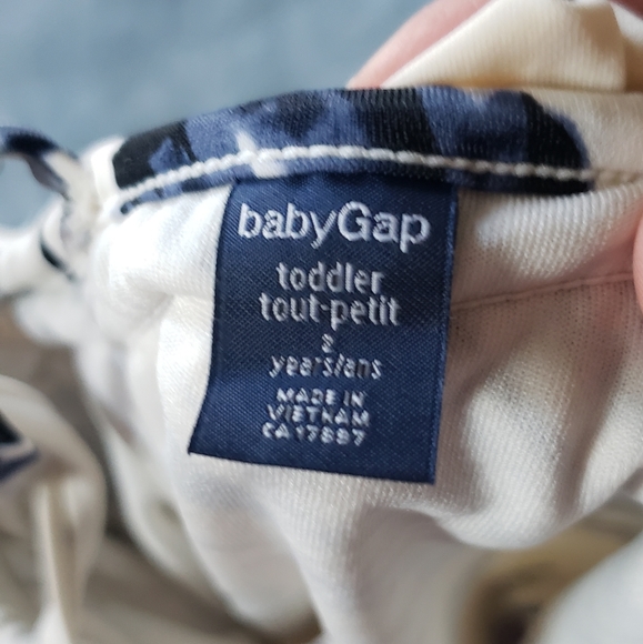 Baby Gap Toddler Girl's Floral blue cream Swimsuit one piece Size 2 - Picture 4 of 4